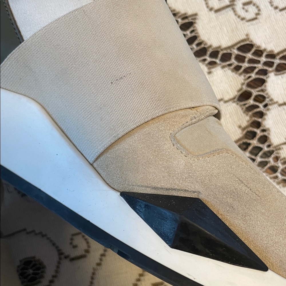 Givenchy Elastique Runner Ecru Black Elastic Slip… - image 8